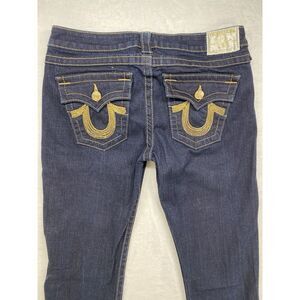 True‎ Religion Women's Billy Low Rise Straight Dark Jeans Size 32x34